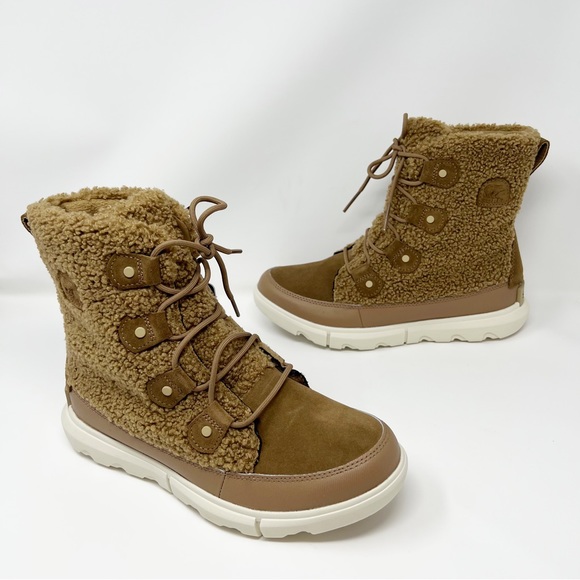 Sorel Explorer II Joan Cozy Boot Delta, Fawn Size 10 - Picture 6 of 8